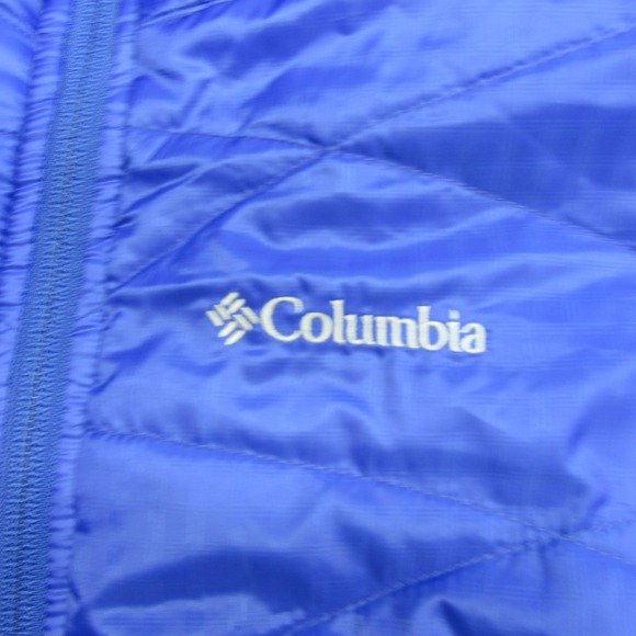 Columbia Jacket Womens Large Purple Insulated Omni Heat Puffer Full Zip Winter - Picture 8 of 13